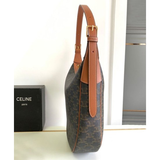 Replica Celine Heloise Bag Triomphe Coffee Fake