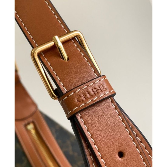 Replica Celine Heloise Bag Triomphe Coffee Fake