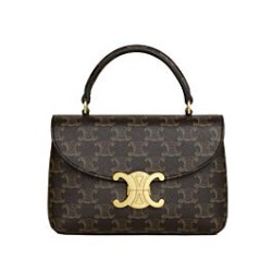Replica Celine Teen Nino Bag Triomphe Coffee Fake