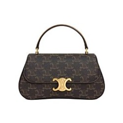 Replica Celine Teen Celine Lola Bag Triomphe  Coffee Fake
