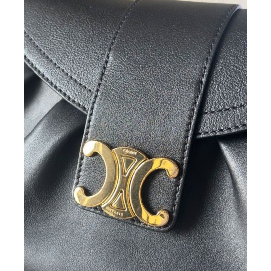Replica Celine Medium Polly Bag Supple Calfskin Black Fake