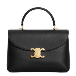 Replica Celine Medium Nino Bag Supple Calfskin Black Fake