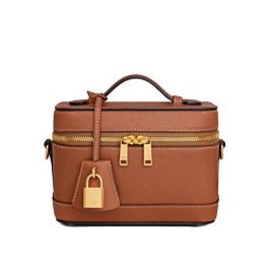 Replica Celine Vanity Bag Natural Calfskin Coffee Fake