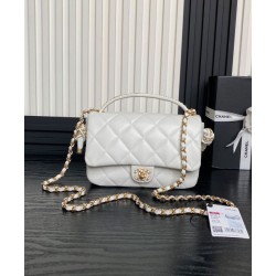 Replica Chanel Flap Bag With Top Handle AS5317 Cream Fake