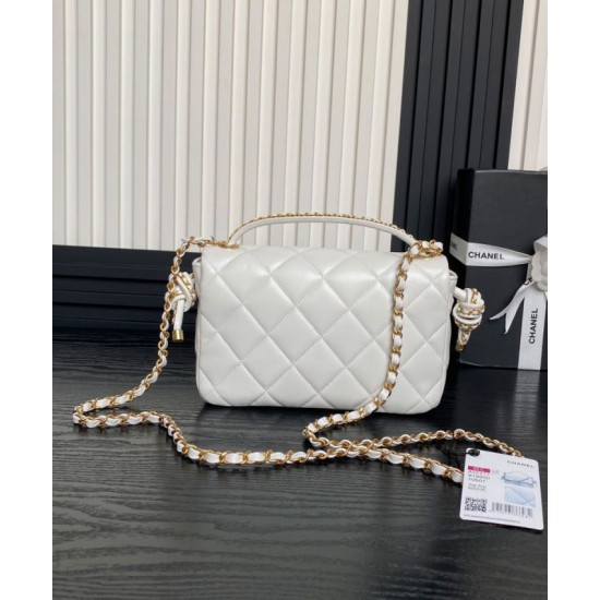 Replica Chanel Flap Bag With Top Handle AS5317 Cream Fake