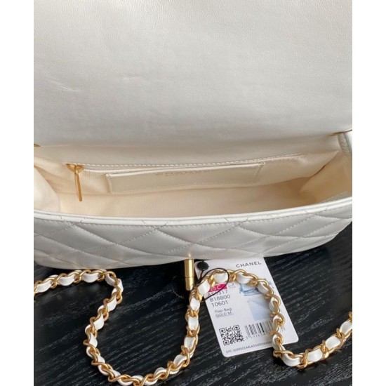 Replica Chanel Flap Bag With Top Handle AS5317 Cream Fake