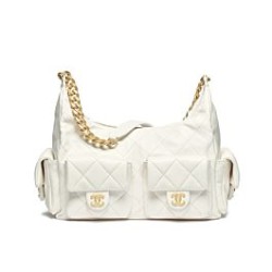 Replica Chanel Maxi Hobo Bag AS5302 Cream Fake