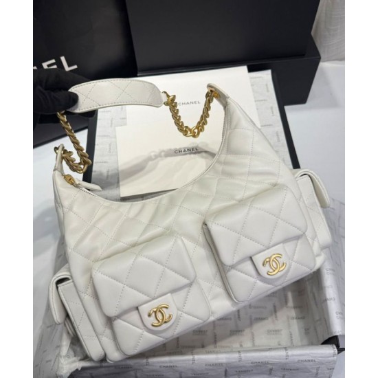Replica Chanel Maxi Hobo Bag AS5302 Cream Fake