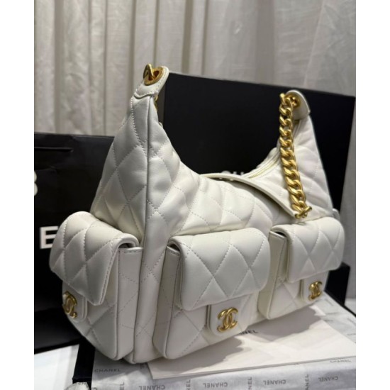 Replica Chanel Maxi Hobo Bag AS5302 Cream Fake