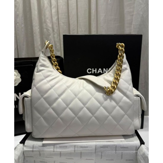 Replica Chanel Maxi Hobo Bag AS5302 Cream Fake