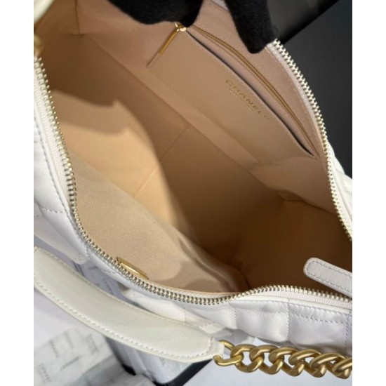 Replica Chanel Maxi Hobo Bag AS5302 Cream Fake