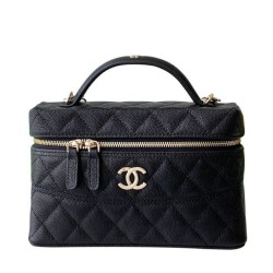 Replica Chanel Long Vanity With Chain AP4407 Black Fake