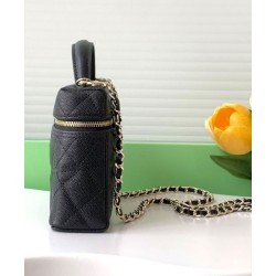 Replica Chanel Long Vanity With Chain AP4407 Black Fake