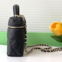 Replica Chanel Long Vanity With Chain AP4407 Black Fake