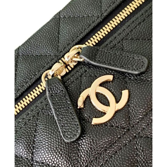 Replica Chanel Long Vanity With Chain AP4407 Black Fake