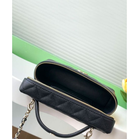 Replica Chanel Long Vanity With Chain AP4407 Black Fake
