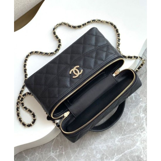 Replica Chanel Long Vanity With Chain AP4407 Black Fake