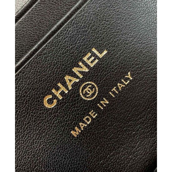 Replica Chanel Long Vanity With Chain AP4407 Black Fake