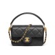 Replica Chanel Mini Flap Bag With Top Handle AS5164 Black Fake
