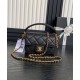 Replica Chanel Mini Flap Bag With Top Handle AS5164 Black Fake