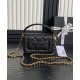 Replica Chanel Mini Flap Bag With Top Handle AS5164 Black Fake