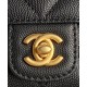 Replica Chanel Mini Flap Bag With Top Handle AS5164 Black Fake
