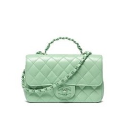 Replica Chanel Mini Flap Bag With Top Handle AS5243 Green Fake