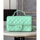 Replica Chanel Mini Flap Bag With Top Handle AS5243 Green Fake