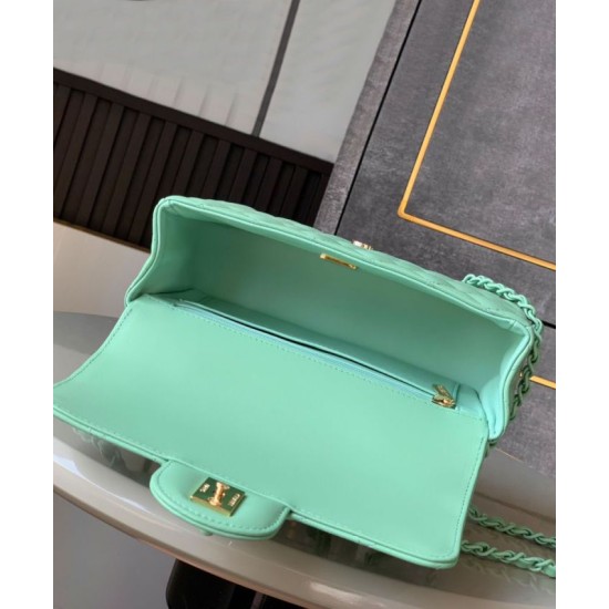 Replica Chanel Mini Flap Bag With Top Handle AS5243 Green Fake