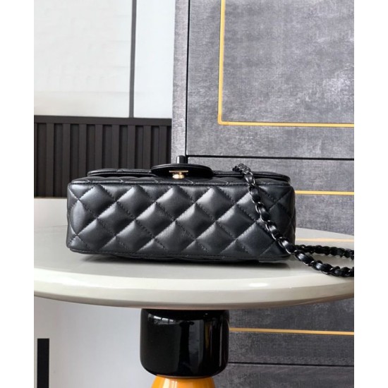 Replica Chanel Mini Flap Bag With Top Handle AS5243 Black Fake