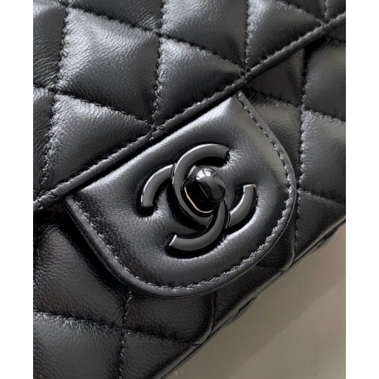 Replica Chanel Mini Flap Bag With Top Handle AS5243 Black Fake