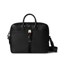 Replica Gucci Medium Briefcase With Web 816757 Black Fake