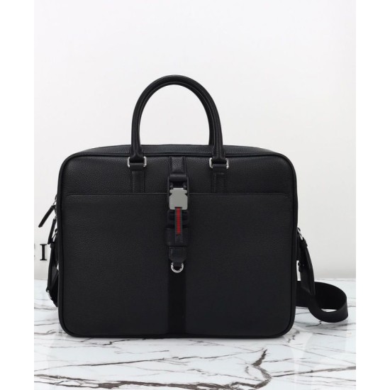 Replica Gucci Medium Briefcase With Web 816757 Black Fake Replica Gucci Medium Briefcase With Web 816757 Black Fake