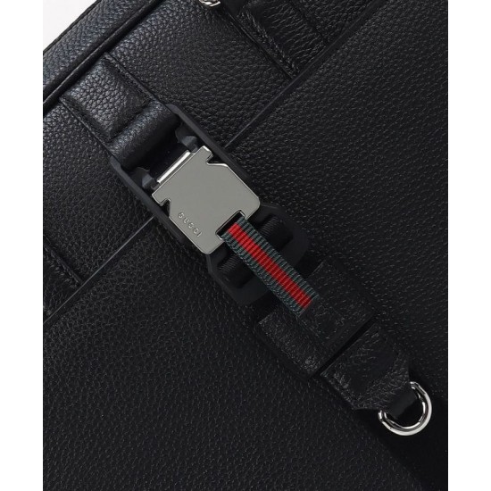 Replica Gucci Medium Briefcase With Web 816757 Black Fake Replica Gucci Medium Briefcase With Web 816757 Black Fake