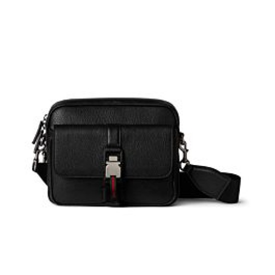 Replica Gucci Small Crossbody Bag With Web 816751 Black Fake Replica Gucci Small Crossbody Bag With Web 816751 Black Fake