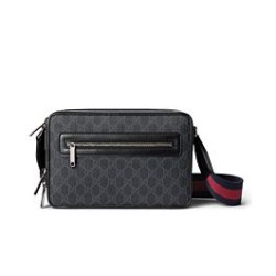 Replica Gucci Medium GG Crossbody Bag 822072 Black Fake