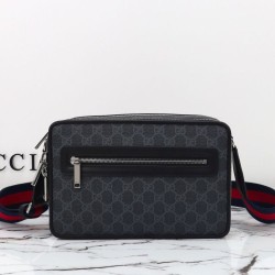 Replica Gucci Medium GG Crossbody Bag 822072 Black Fake
