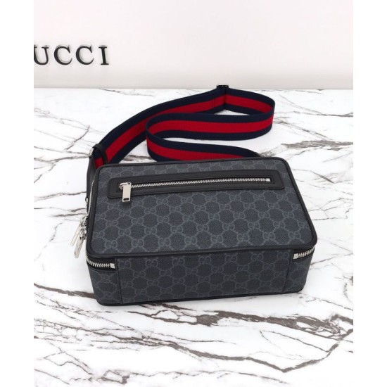 Replica Gucci Medium GG Crossbody Bag 822072 Black Fake Replica Gucci Medium GG Crossbody Bag 822072 Black Fake