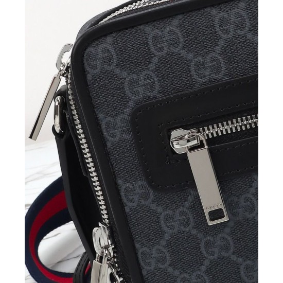 Replica Gucci Medium GG Crossbody Bag 822072 Black Fake Replica Gucci Medium GG Crossbody Bag 822072 Black Fake