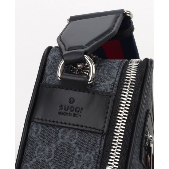 Replica Gucci Medium GG Crossbody Bag 822072 Black Fake Replica Gucci Medium GG Crossbody Bag 822072 Black Fake