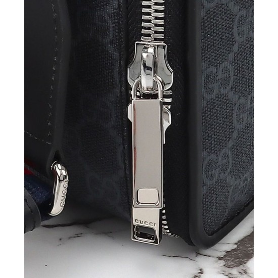 Replica Gucci Medium GG Crossbody Bag 822072 Black Fake Replica Gucci Medium GG Crossbody Bag 822072 Black Fake