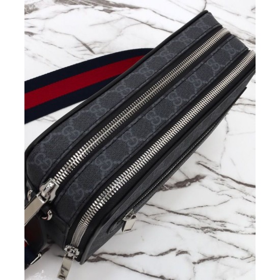 Replica Gucci Medium GG Crossbody Bag 822072 Black Fake Replica Gucci Medium GG Crossbody Bag 822072 Black Fake