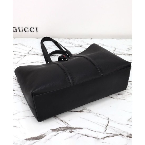 Replica Gucci Large Tote Bag With Web 816753 Black Fake Replica Gucci Large Tote Bag With Web 816753 Black Fake
