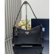 Replica Prada Aimee Large Re-Nylon Shoulder Bag With Padlock 1BC232 Black Fake Replica Prada Aimee Large Re-Nylon Shoulder Bag With Padlock 1BC232 Black Fake