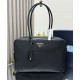 Replica Prada Large Re-Nylon Top-handle Bag With Padlock 1BB131 Black Fake Replica Prada Large Re-Nylon Top-handle Bag With Padlock 1BB131 Black Fake