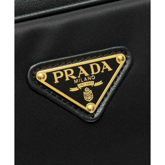 Replica Prada Large Re-Nylon Top-handle Bag With Padlock 1BB131 Black Fake Replica Prada Large Re-Nylon Top-handle Bag With Padlock 1BB131 Black Fake