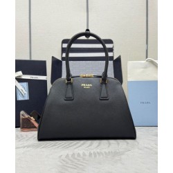 Replica Prada Medium Saffiano Bag 1BG537 Black Fake Replica Prada Medium Saffiano Bag 1BG537 Black Fake