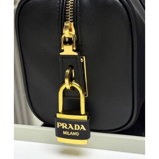 Replica Prada Re-Nylon Medium Top-handle Bag With Padlock 1BB127 Black Fake Replica Prada Re-Nylon Medium Top-handle Bag With Padlock 1BB127 Black Fake