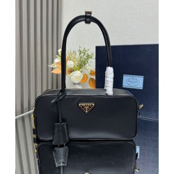 Replica Prada Re-Nylon Small Top-handle Bag With Padlock 1BB133 Black Fake Replica Prada Re-Nylon Small Top-handle Bag With Padlock 1BB133 Black Fake