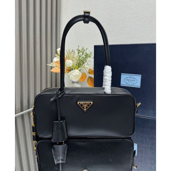 Replica Prada Re-Nylon Small Top-handle Bag With Padlock 1BB133 Black Fake Replica Prada Re-Nylon Small Top-handle Bag With Padlock 1BB133 Black Fake